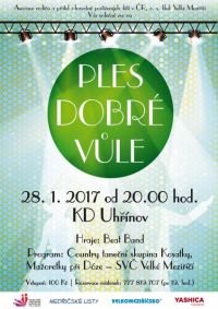 Plakát ples_dobre_vule_2017