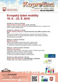 Evropský týden mobility 19.-23. 9. 2016