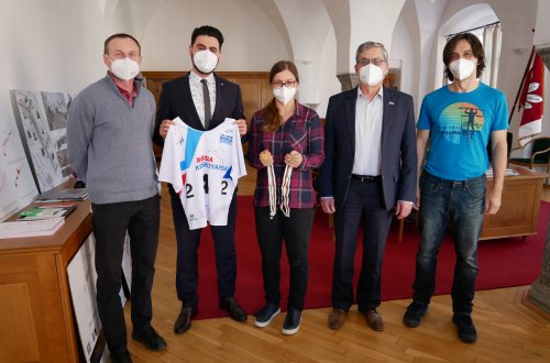 Sára Strnadová navštívila radnici 