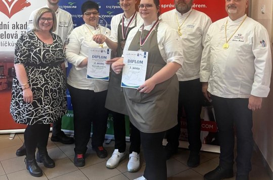 Kuchař Vysočiny Junior: naši žáci opět mezi nejlepšími
