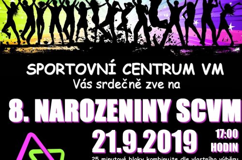 Osm let od otevření SCVM! Přijďte to s námi oslavit, a přitom si vyzkoušet nejrůznější cvičení