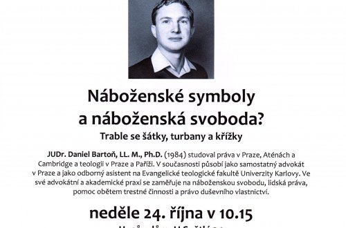 Českobratrská církev evangelická zve na Dopoledne s hostem Danielem Bartoněm