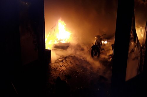 V Hrbově hořela dílna