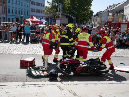 Záchranáři předvedli ukázky zásahů
