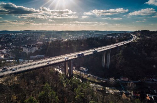 Proběhne úplná uzavírka pravého mostu Vysočina