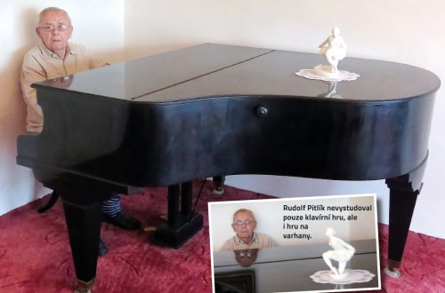 „Začínal jsem ve čtyřech letech na harmoniku,“ vzpomíná Rudolf Pitlík