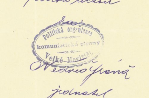 Strana jako vůle lidu nebo plán? Jak meziříčští komunisté vstoupili do politiky