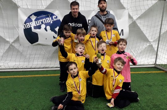 Mladší přípravka U9 vyhrála fotbalový turnaj v Praze