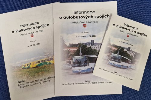 Nové jízdní řády koupíte v informačním centru