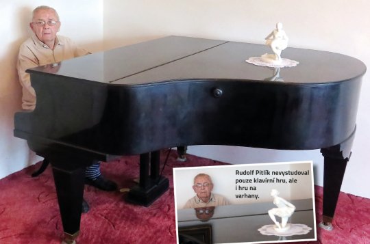 „Začínal jsem ve čtyřech letech na harmoniku,“ vzpomíná Rudolf Pitlík