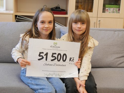 Pro Sabinku se vybralo padesát jeden a půl tisíce korun
