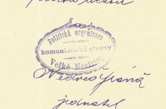 Strana jako vůle lidu nebo plán? Jak meziříčští komunisté vstoupili do politiky