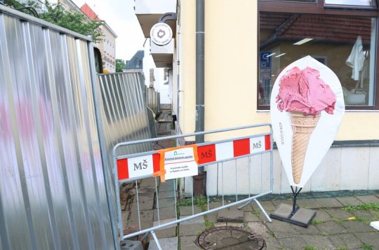 Průchod kolem Kovomatu je dočasně uzavřen