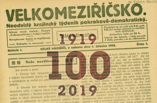 Ke stému výročí Velkomeziříčsko připravuje pro čtenáře dárek