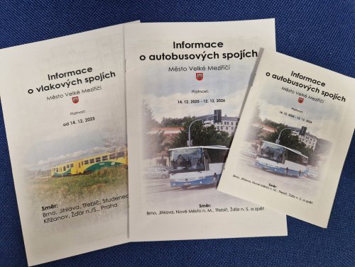 Nové jízdní řády koupíte v informačním centru