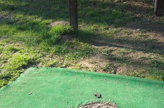 Discgolfový areál v Kunšovci je ničen mladistvými vandaly