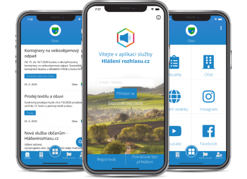Město spouští mobilní aplikaci Hlášenírozhlasu.cz