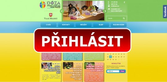 Do kroužků se jde přihlásit online