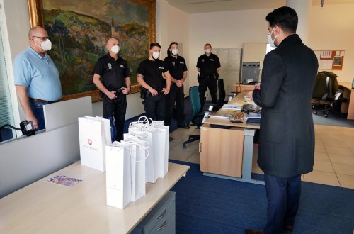 Starosta poděkoval strážníkům za celoroční práci