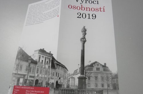 Vyšel nový leták „Výročí osobností 2019“. K dostání je na TIC Velké Meziříčí zdarma