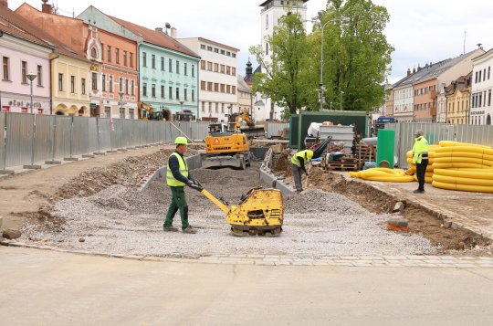 Náměstí bude uzavřeno kvůli frézování vozovky