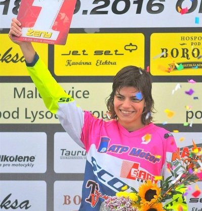 Barbora Laňková získala titul mezinárodní mistryně ČR 2016 v motokrosu