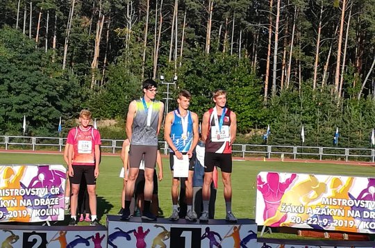 Tomáš Neufuss vybojoval stříbro na mistrovství ČR žactva v atletice