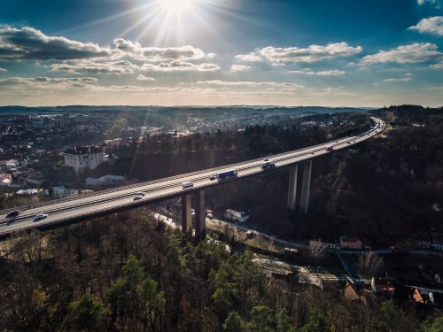 Proběhne úplná uzavírka pravého mostu Vysočina