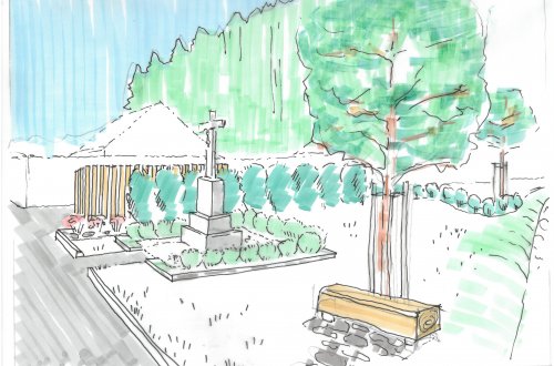 Okolí kříže v Mostištích čeká úprava