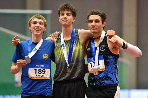 Adam Červinka přivezl z halového mistrovství republiky dva tituly