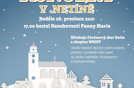 Navštivte vánoční koncert v Netíně