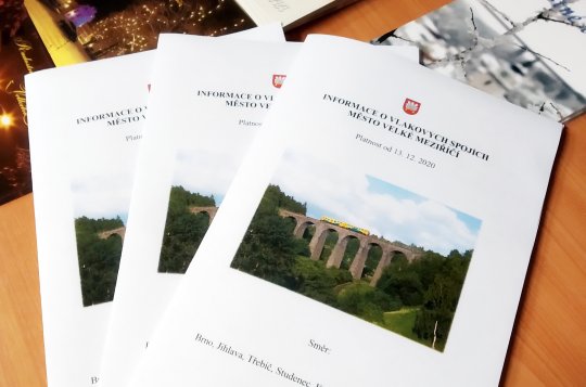 Informační centrum nabízí nový vlakový jízdní řád
