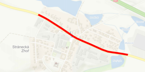 Po celé léto bude uzavřena hlavní silnice u Stránecké Zhoře