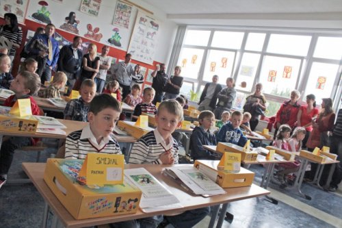 Prvňáčci dostanou darem stavebnice