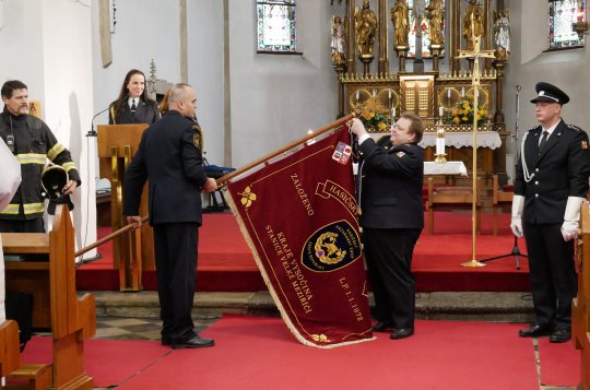 Profesionální hasiči ve Velkém Meziříčí oslavili 50 let od svého vzniku