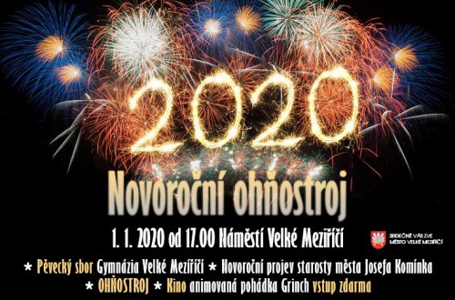 Nový rok přivítají obyvatelé Velkého Meziříčí ohňostrojem