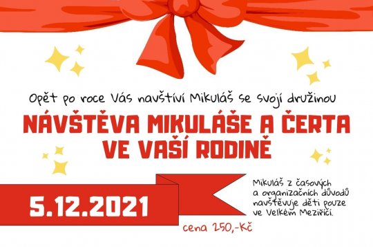 Návštěvu Mikuláše, čerta a anděla zajistí Dóza