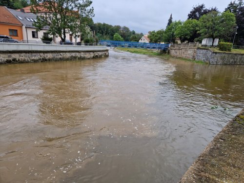 Řeky Balinka i Oslava se zvedly, ale nehrozily