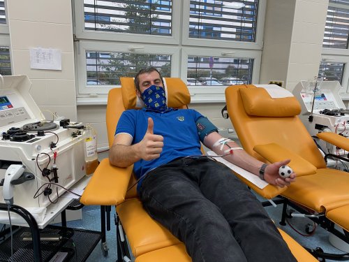 Velkomeziříčští hokejisté darovali krevní plazmu