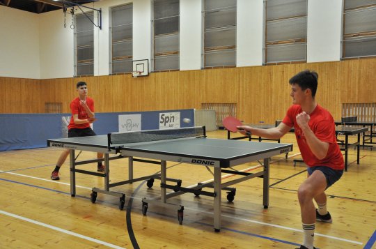 Zájem mládeže o stolní tenis v našem městě je velký