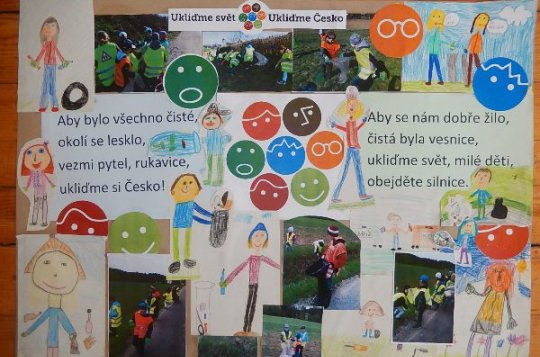 Za vzpomínkovou koláž získala ZŠ Lhotky 1. místo