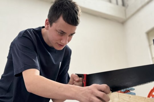 Radek Kolouch je juniorským tesařským mistrem ČR