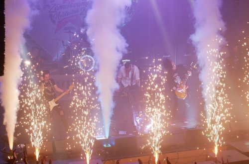 Kapela Rybičky 48 zahrála poprvé ve Velkém Meziříčí 