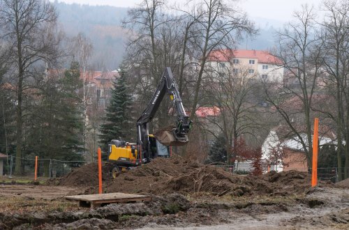 Sportovní hala: Bagry už se zakously do země
