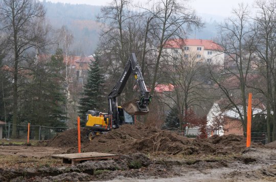 Sportovní hala: Bagry už se zakously do země