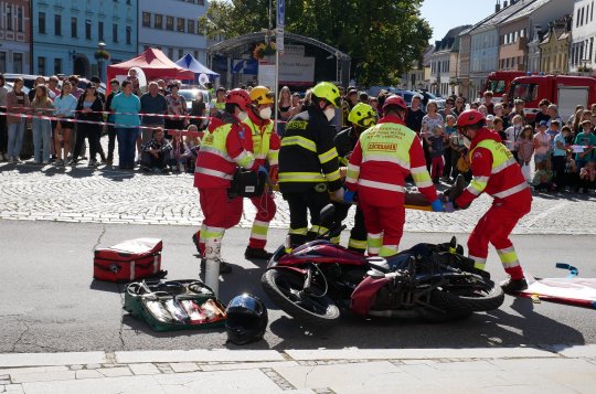 Záchranáři předvedli ukázky zásahů
