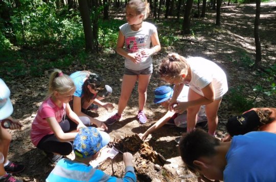 Žáci ze Lhotek se učili na louce i v lese