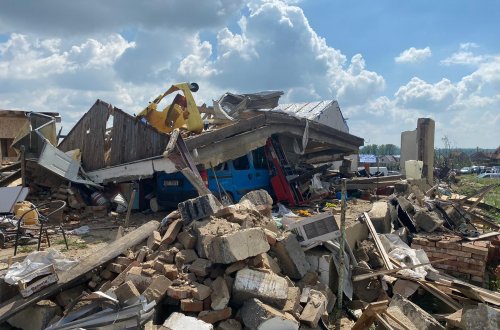 Jedna z prvních pomocí do postižených Mikulčic mířila z Velkého Meziříčí