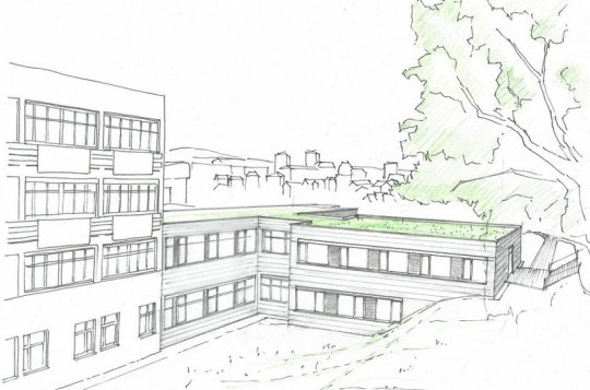 V areálu novoměstské nemocnice vyrostl nový pavilon pro dětské pacienty