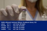 Očkovací centrum v Jihlavě nabízí očkování bez registrace